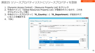 演習25 リソースプロパティリストにリソースプロパティを登録
 