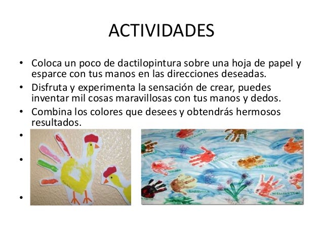 Actividades De Dactilopintura Para Sala De 2 Años es.slideshare.net