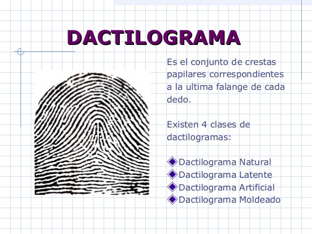 DACTILOSCOPIA