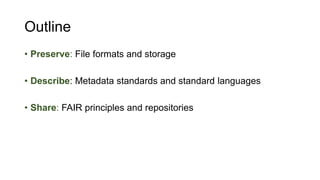 Data Archiving And Sharing Pptx
