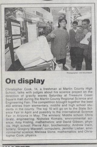 On Display - Stuart News - 2.19.1996
