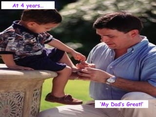 At 4 years




              My Dads Great!
 