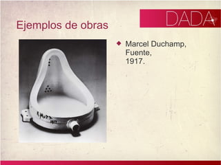 Ejemplos de obras Marcel Duchamp, Fuente, 1917.