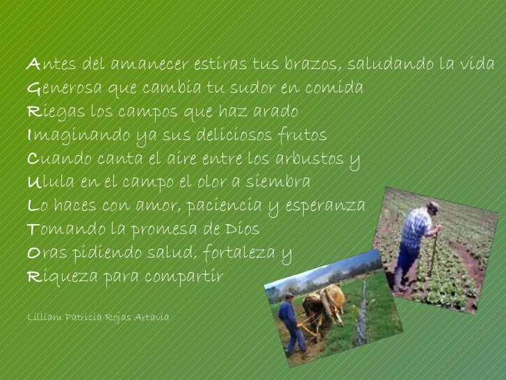 Dia Del Agricultor Costarricense Para Ninos