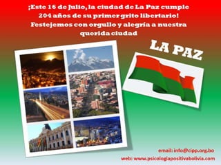 Felicidades La Paz - CIPP Bolivia