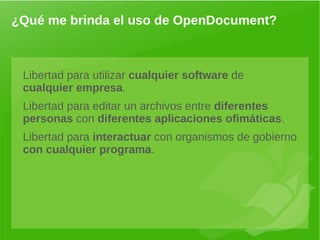 ¿Por qué usar Estándares Abiertos? Eso pasa todo el tiempo en el campo informático: Un sistema de mensajería instantánea que no se comunica con otro. 