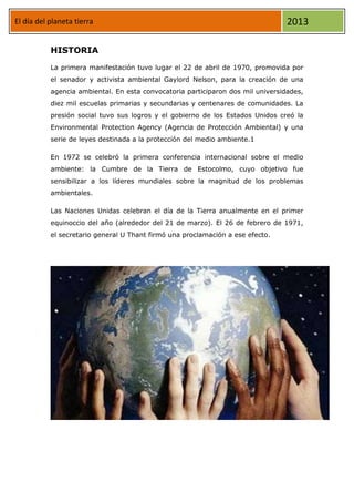 Día del planeta tierra | DOCX