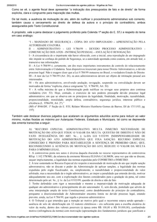 Da discricionariedade dos agentes públicos