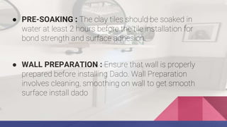 Dado.pptx Marble specifications of Dado work | PPTX