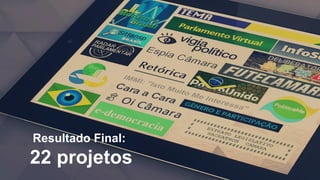 Resultado Final:
22 projetos
 
