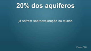 Dados atuais sobre a água