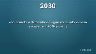 Dados atuais sobre a água