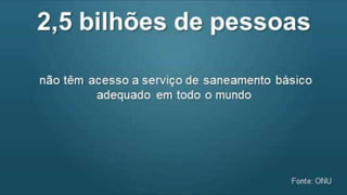 Dados atuais sobre a água