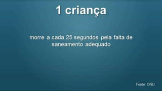 Dados atuais sobre a água