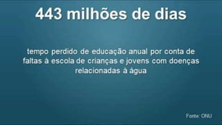 Dados atuais sobre a água