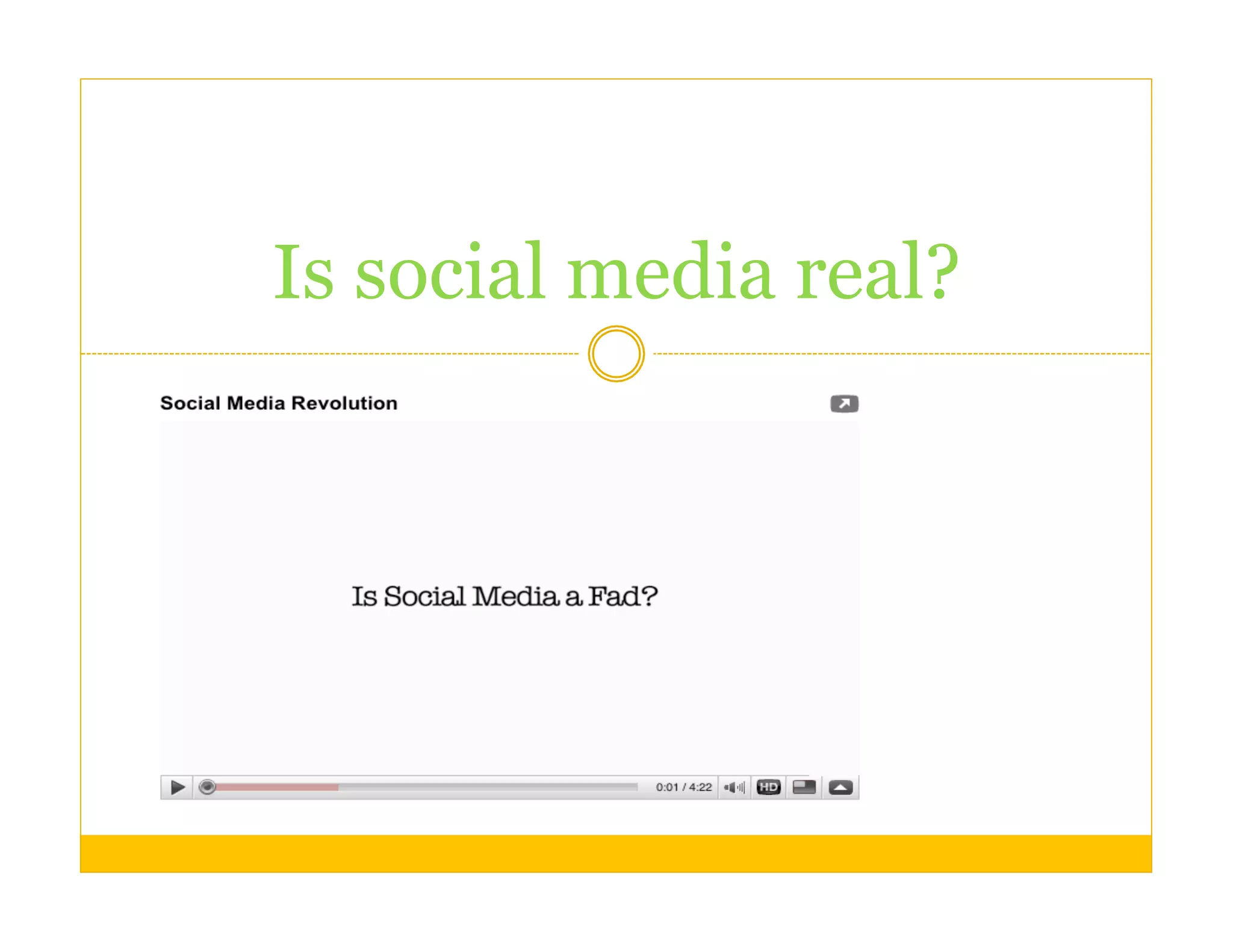 Is social media real?
 