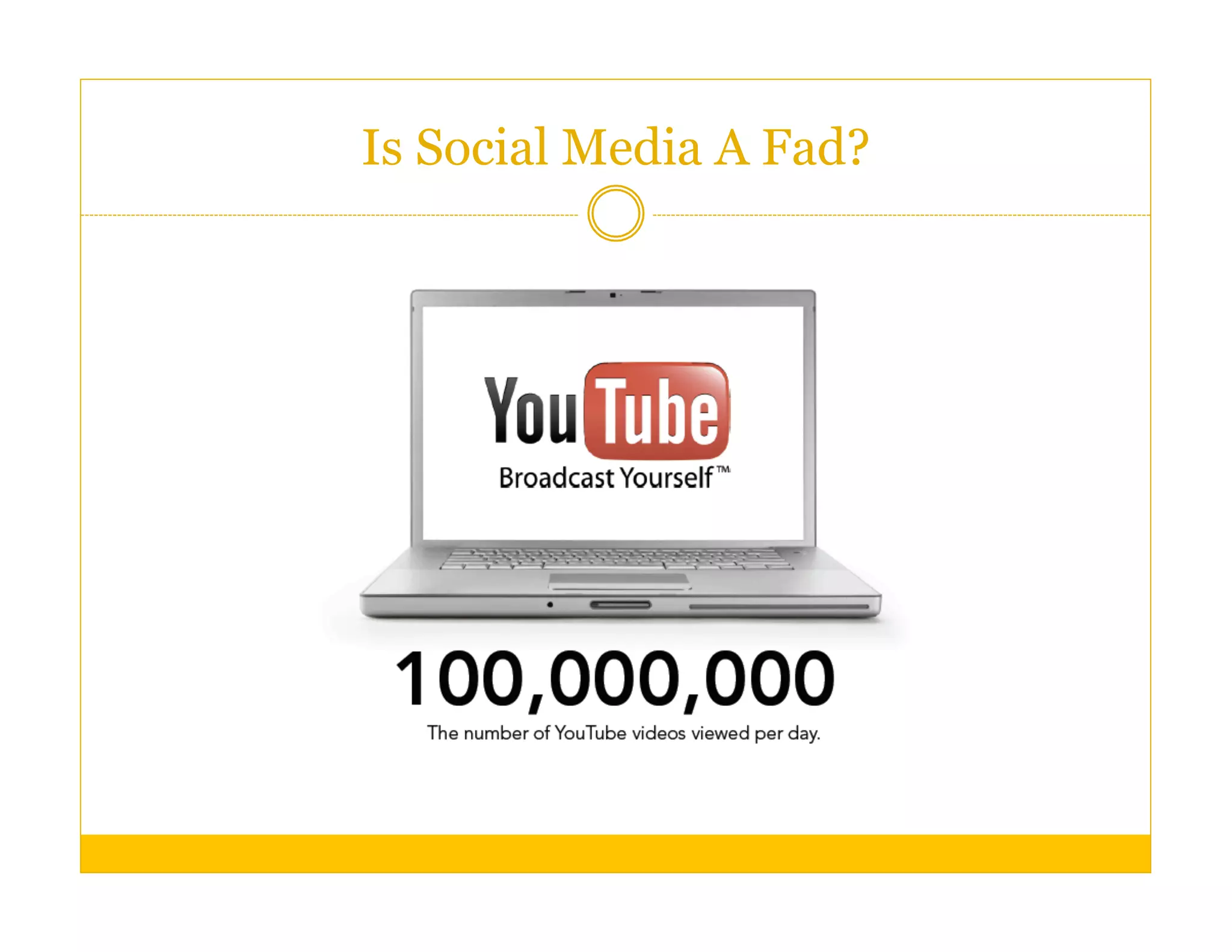 Is Social Media A Fad?
 