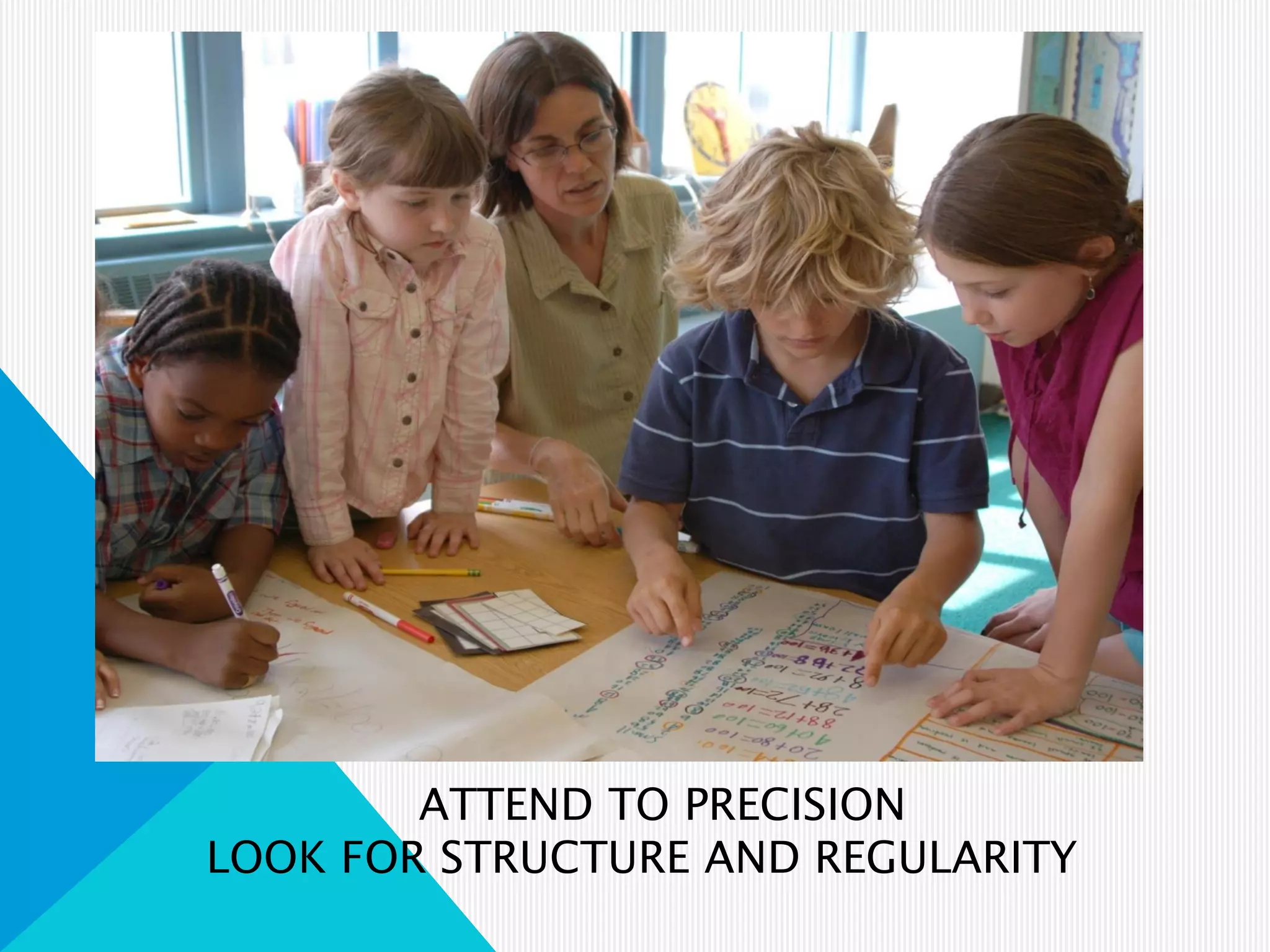 ATTEND TO PRECISION
LOOK FOR STRUCTURE AND REGULARITY
 