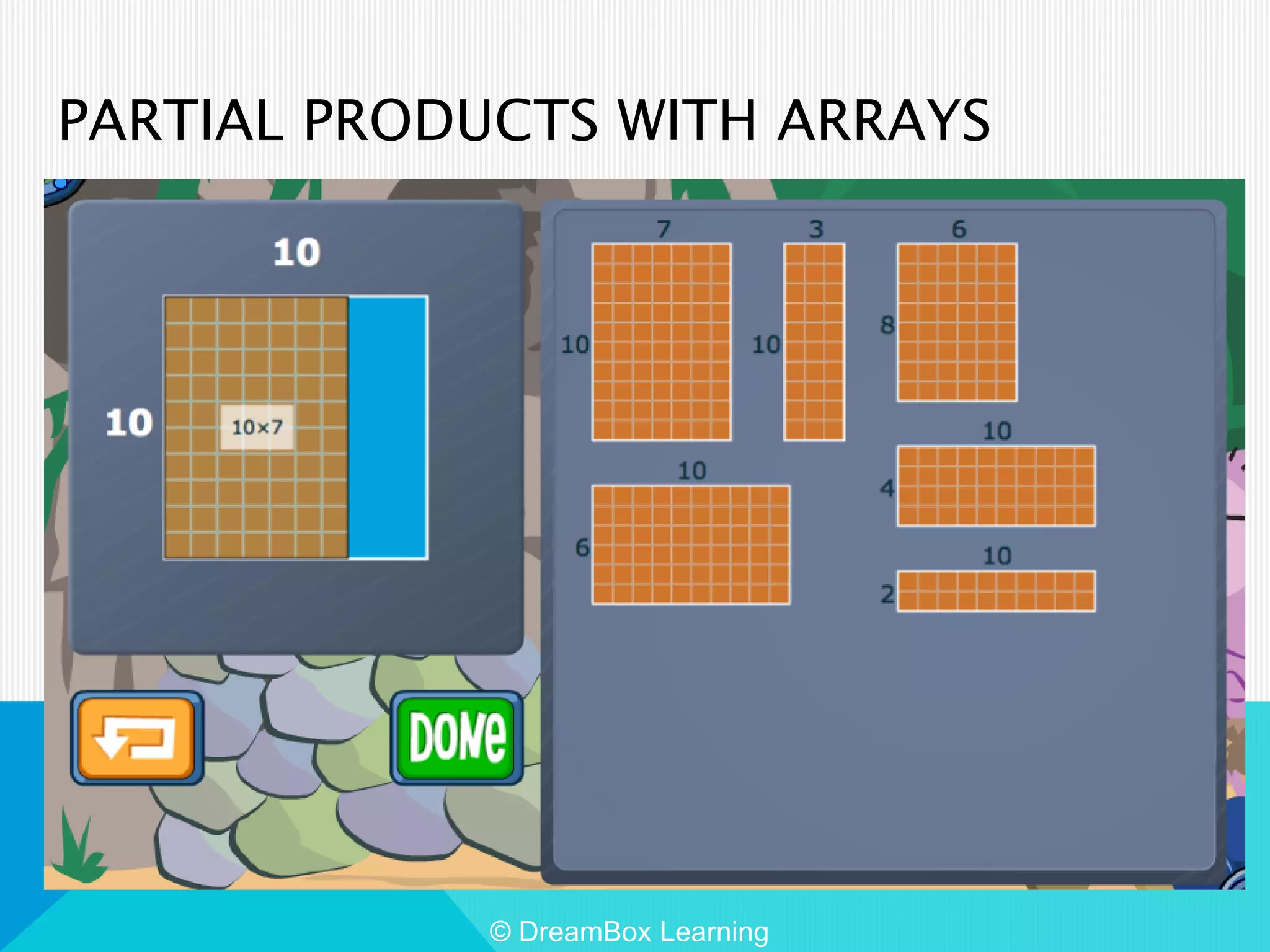 PARTIAL PRODUCTS WITH ARRAYS
© DreamBox Learning
 