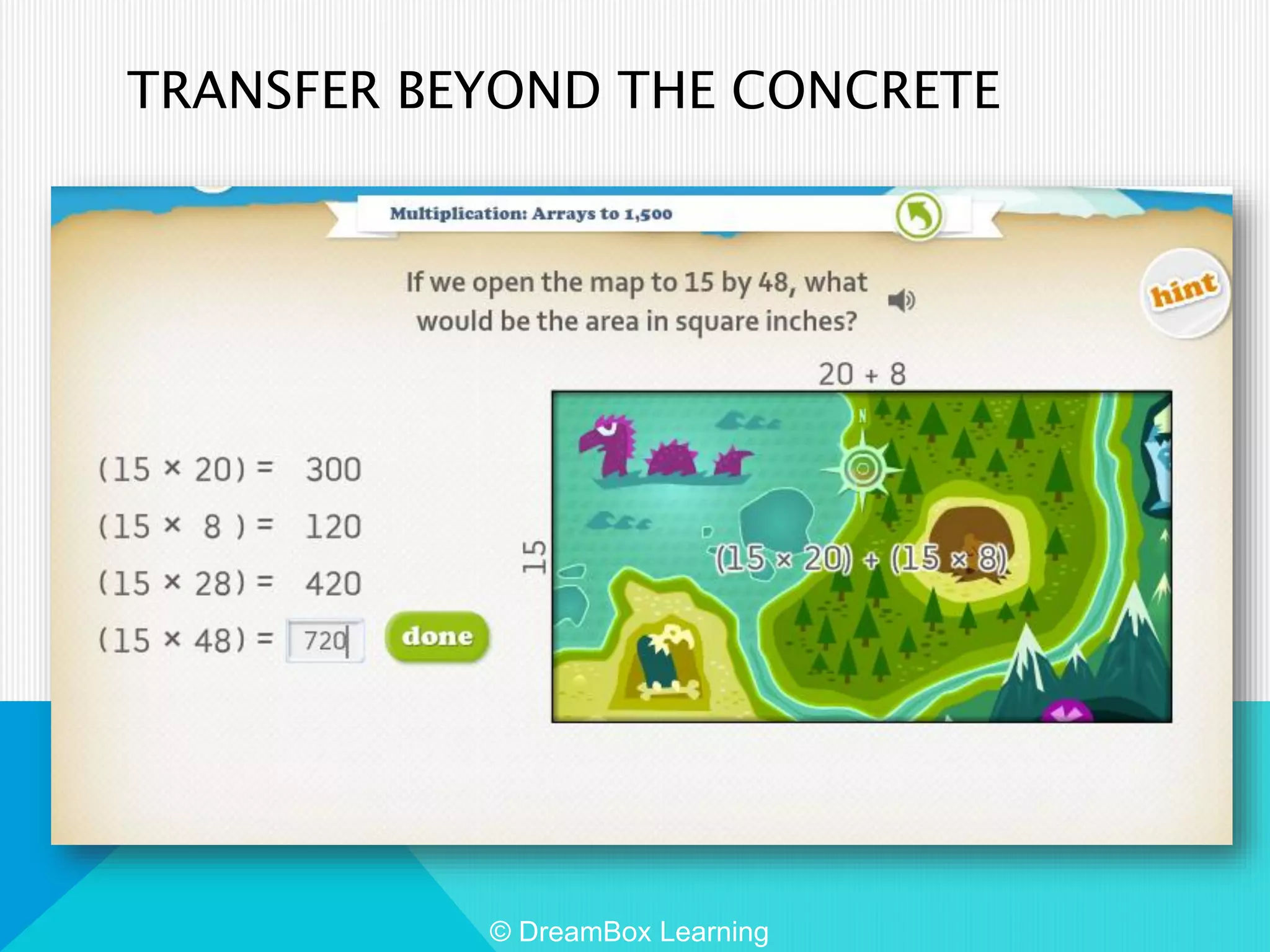 TRANSFER BEYOND THE CONCRETE
© DreamBox Learning
 