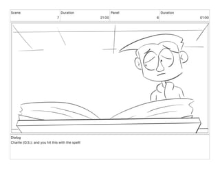 Scene
7
Duration
21 00
Panel
6
Duration
01 00
Dialog
Charlie (O.S.): and you hit this with the spell!
 