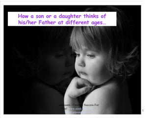 How a son or a daughter thinks of his/her Father at different ages… 10/19/11 aimkaam : Creating Success For You!  www.aimkaam.com   www.urpromoter.net   