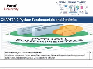 Comprehensive Introduction to Python Programming and Statistical ...