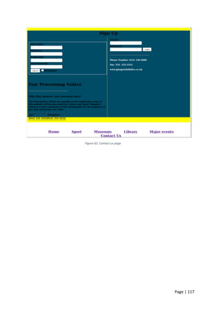 Page | 117
Figure 62: Contact us page
 