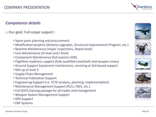 Daedalus company presentation Nov 2013 | PDF | Aviation Industry ...