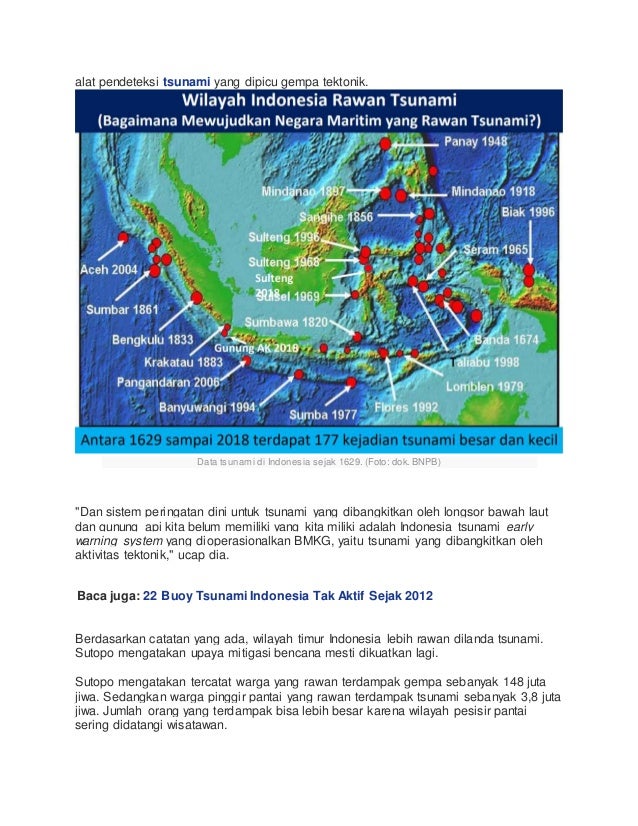 Daerah Rawan Tsunami Di Indonesia
