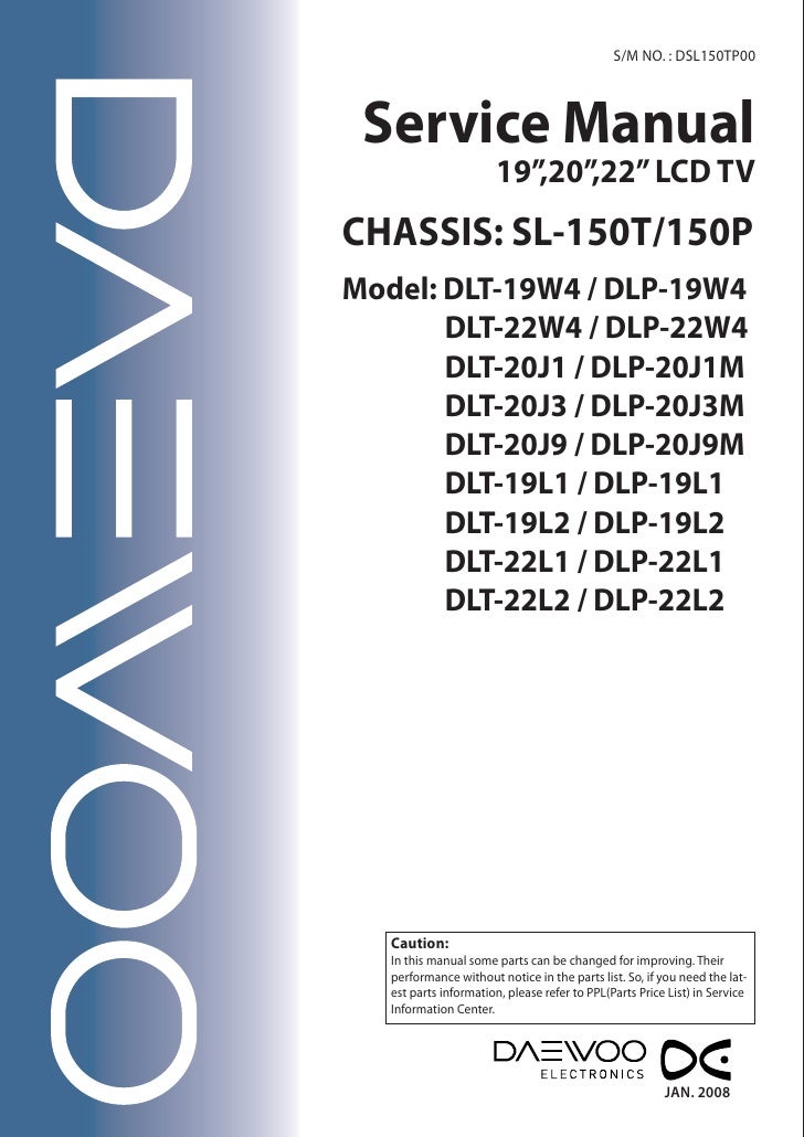 Daewoo service manual