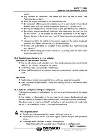 Daewoo doosan db58 diesel engine service repair manual PDF