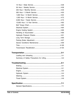 Daewoo doosan dl420 wheel loader operator and maintenance manual  PDF