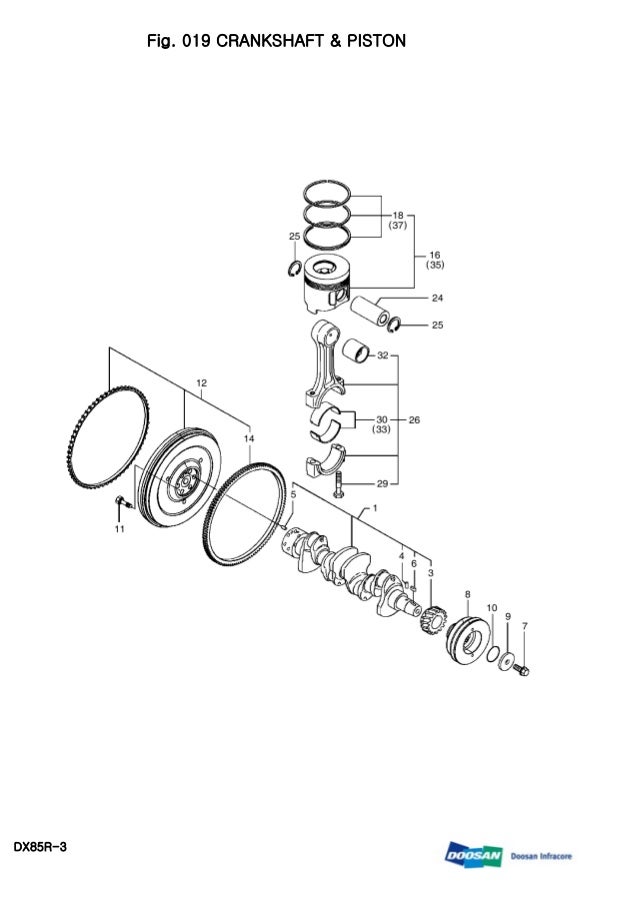Daewoo doosan dx85 r 3 mini crawler excavator service repair manual