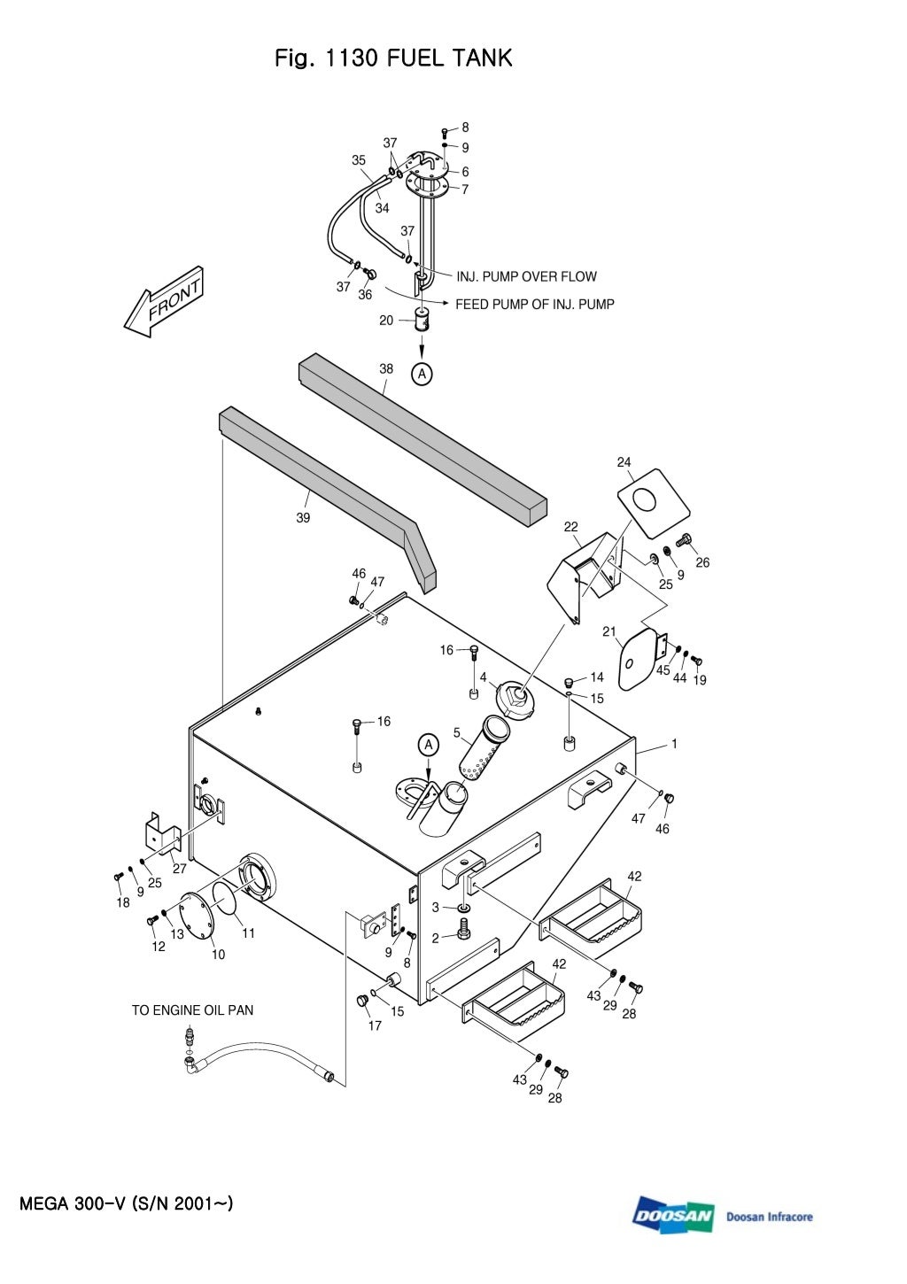 Daewoo doosan mega 300 v 300 v wheel loader parts catalogue manual (s…