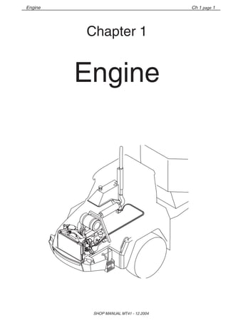 Engine
SHOP MANUAL MT41 - 12.2004
Ch 1 page 
Chapter 1
Engine
 