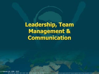 © Valense Ltd. 1998 - 2015
“PMI”, the PMI Logo, “PMBOK”, “PMP”, “CAPM”, “PgMP”, “PMI-SP”, “PMI-RMP”, “PMI-ACP”, “PfMP”, “PMI-PBA”, the Registered Education Provider program and the R.E.P. logo, are registered marks of Project Management Institute, Inc.
 