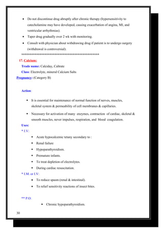 Common Used Drugs in ER and ICU | DOC