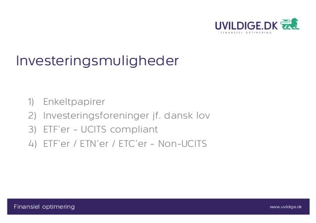 Foredrag Om Etf Rsquo Er Og Aktiv Vs Passiv Investering April 2013