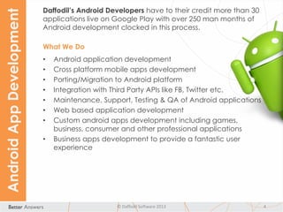 Daffodil Android App Development Portfolio | PDF
