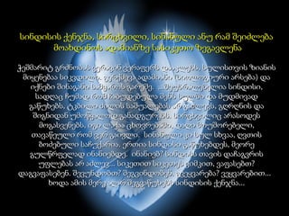 სინდისის ქენჯნა, სირცხვილი, სინანული ანუ რამ შეიძლება  მოახდინოს ადამიანზე სასიკეთო ზეგავლენა   ჭეშმარიტ გრძნობას ვერავინ ვერაფერს დააკლებს, სულისთვის ზიანის მიყენებაა სიკვდილი. გერქმევა ადამიანი (ბიოლოგიური არსება) და იქნები შინაგანი სამყაროს გარეშე.  ...შეუბრალებელია სინდისი, სადღაც ჩუმად რომ ჩაბუდებულა შენს სულში და მუდმივად გაწუხებს, ტკბილი ძილის საშუალებას არ გაძლევს, გღრღნის და შიგნიდან უმოწყალოდ განადგურებს. სირცხვილიც არასოდეს მოგასვენებს, იგი ლაქაა ცხოვრებაში, დაღი მოუშორებელი, თავაწეული რომ ვერ გაივლი.  სინანული კი სულ სხვაა, ღვთის ბოძებული საჩუქარია. ერთია სინდისი გაწუხებდეს, მეორე გულწრფელად ინანიებდე.  ინანიებ? სინდისს თავის დაჩაგვრის უფლებას არ აძლევ... სიკეთით სიკეთეს ვიმკით, ვაფასებთ? დაგვაფასებენ. შევუნდობთ? შეგვინდობენ. გვეყვარება? ვეყვარებით...  ხოდა ამის მერე აღარ შეგვაწუხებს სინდისის ქენჯნა... 