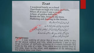 Daffodils BY WILLIAM WORDSWORTH