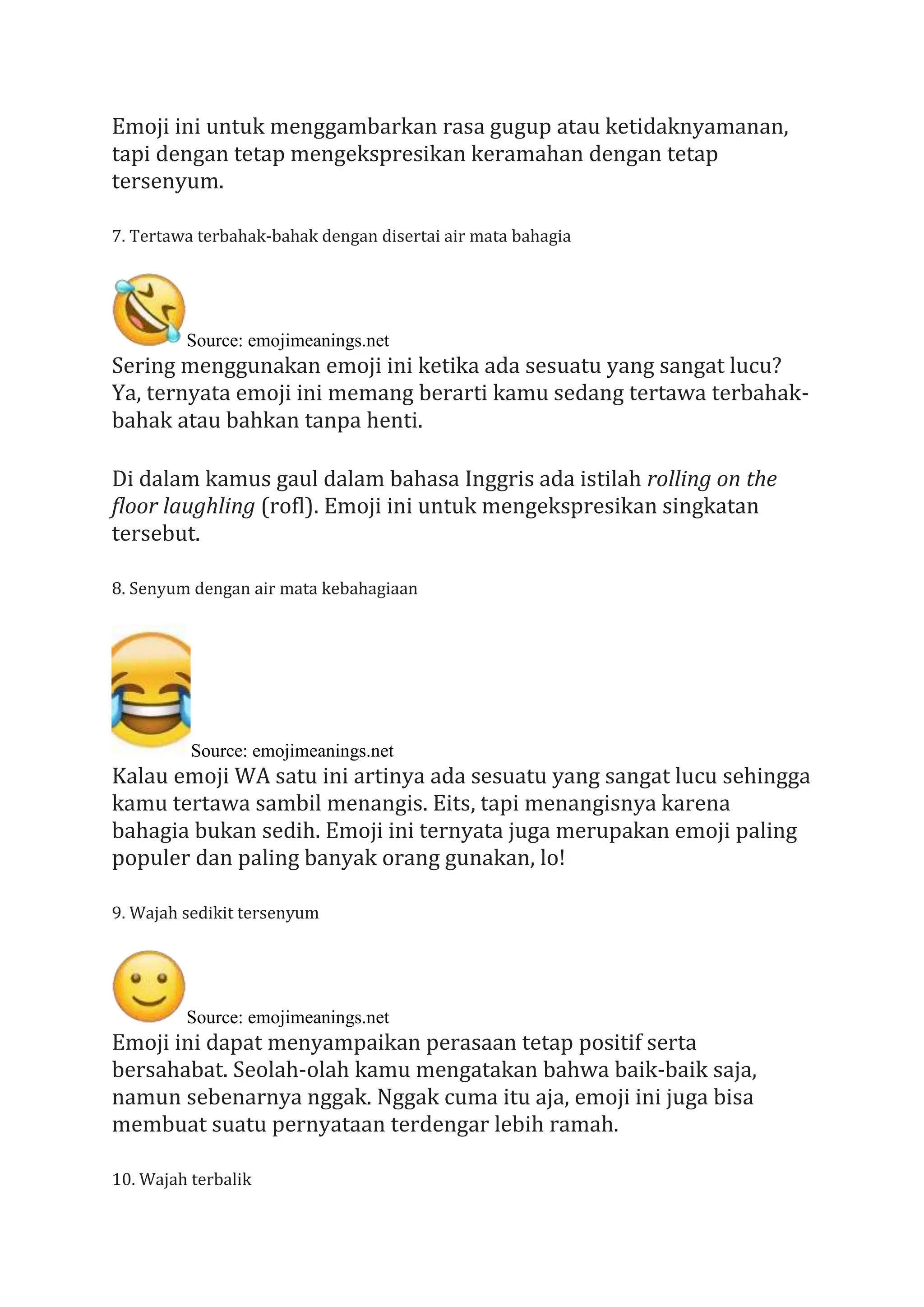 Daftar Arti Emoji terpopuler igunakan .docx