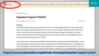 https://www.buletinpillar.org/alkitab-theologi/siapakah-seperti-yhwh
IV.D.
 
