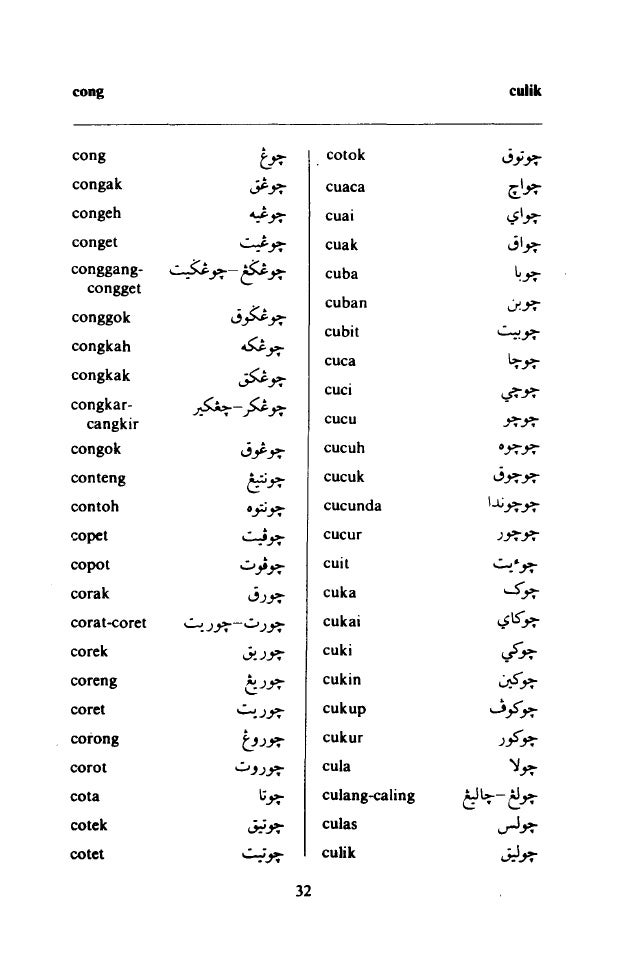 Daftar Ejaan Jawi