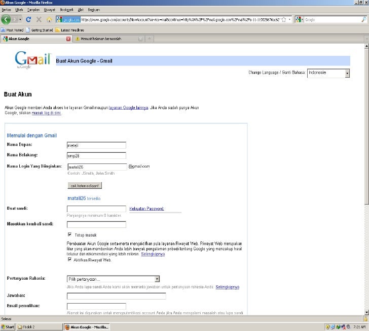 Daftar gmail.com