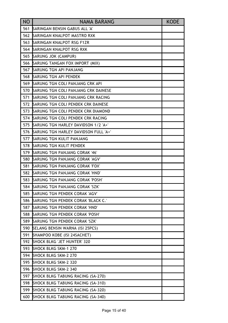 daftar harga accessories daftar harga accessories