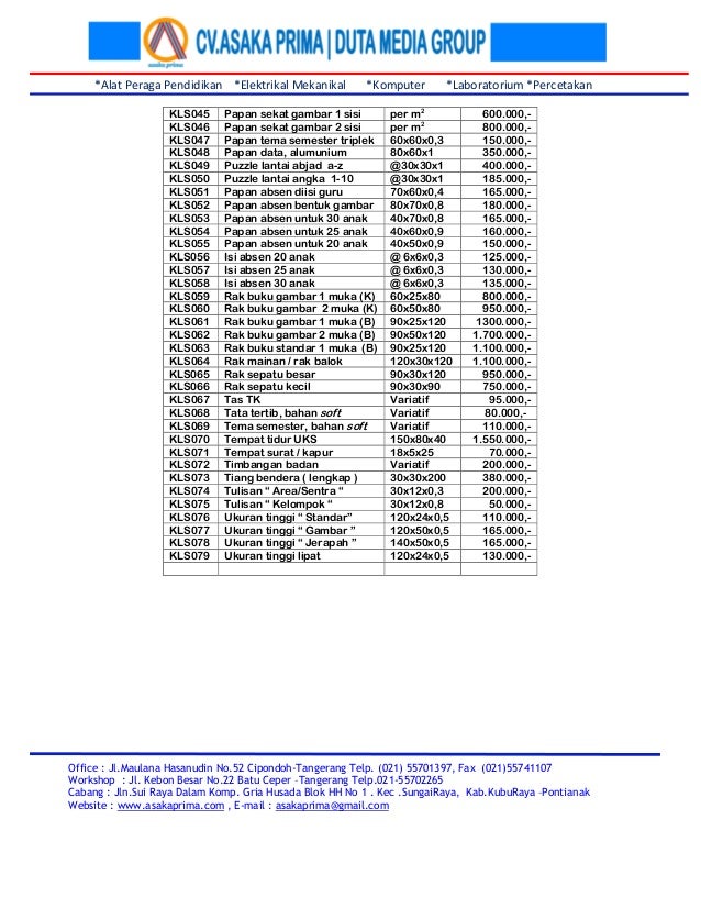 Daftar harga ape asaka hap fix 2010 mainan  edukatif paud  