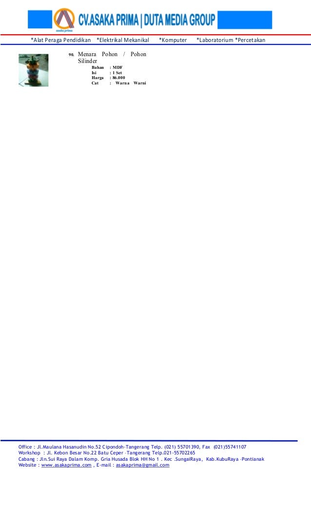 Daftar harga mainan edukatif paud tk (ape paud tk