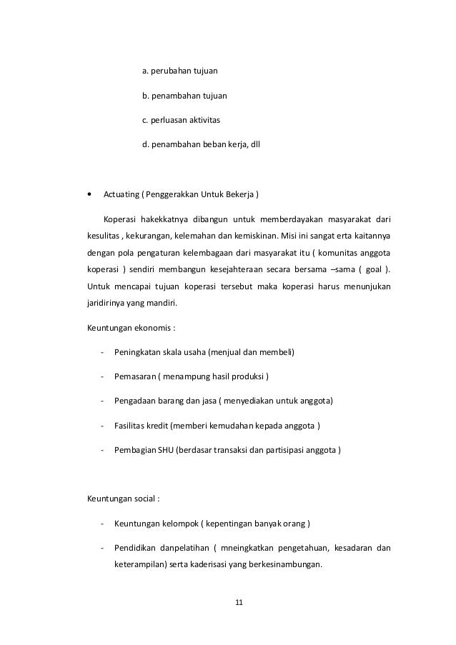 Manajemen Organisasi Koperasi